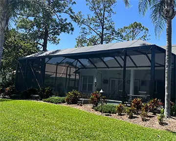 Mega mansard pool enclosure in Bronze - Ormond Beach